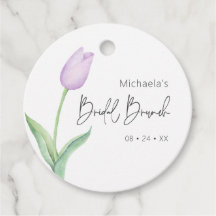 Moderner Lila Tulip Solo Bridal Brunch