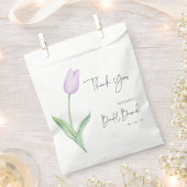 Moderner Lila Tulip Solo Bridal Brunch Geschenktütchen (Ausgeschnitten)