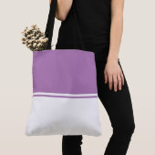 Moderner, Lila, weißer Lavendel Tasche (Von Nahem)