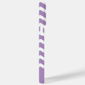 Moderner Lila Zickzack Mustername Personalisiert Case-Mate iPhone Hülle (Rückseite / Rechts)