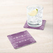 Moderner Lilac Floral Paper Untersetzer (Vor Ort)