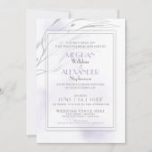 Moderner Lilac Watercolor Splash Einladung (Vorderseite)