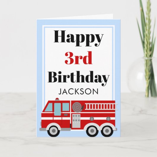 Moderner LKW Junge Geburtstag Karte (Vorderseite)