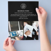 Moderner Logo-Foto-Profi-Geschäftsflyer Flyer (Hand)
