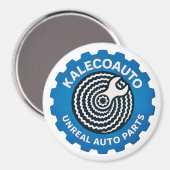 Moderner Logo-Magnet Magnet (Vorderseite/Rückseite)