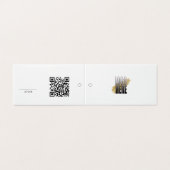 Moderner Logo-QR-Code-Hängepreisschild  (Außenseite Aufgefaltet)