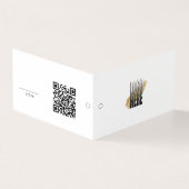 Moderner Logo-QR-Code-Hängepreisschild  (Vorderseite)
