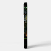 Moderner Löwe im Dschungel Monogramal Case-Mate iPhone Hülle (Rückseite / Links)