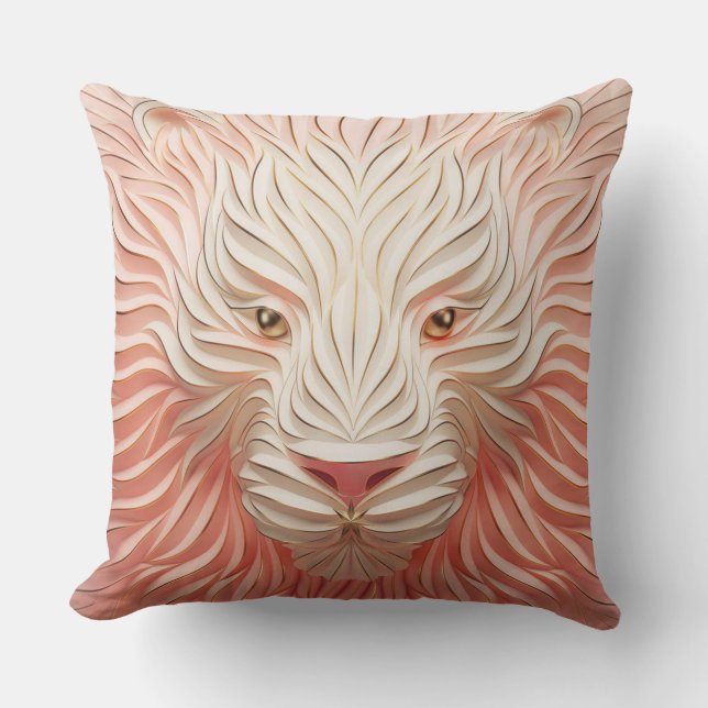 Moderner Löwe Kissen (Vorderseite)