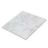 Moderner Luxe Minimalistischer weißer Marmor Fliese (Seite)