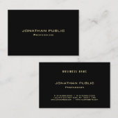 Moderner luxuriöser, Beruflicher, eleganter Goldte Visitenkarte (Vorne/Hinten)