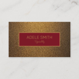 Moderner, luxuriöser Kupfergold-Roter Rahmen Visitenkarte