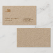 Moderner Luxus berufliches Monogramm-erstklassiger Visitenkarte (Vorne/Hinten)