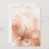 Moderner Luxus Elegante Rose Goldene Hochzeit Save The Date (Rückseite)