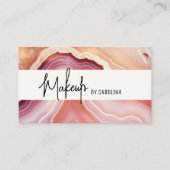 Moderner Luxus Makeup Artist Visitenkarte (Vorderseite)