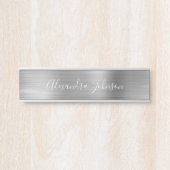 Moderner Luxus Silberner Geschäftsweg Moderner Türschild (Vorderseite )