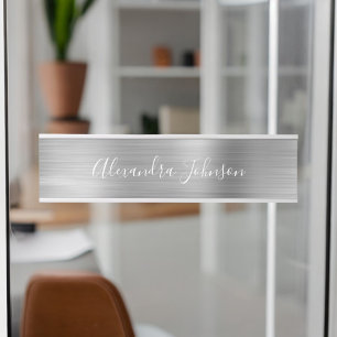Moderner Luxus Silberner Geschäftsweg Moderner Türschild