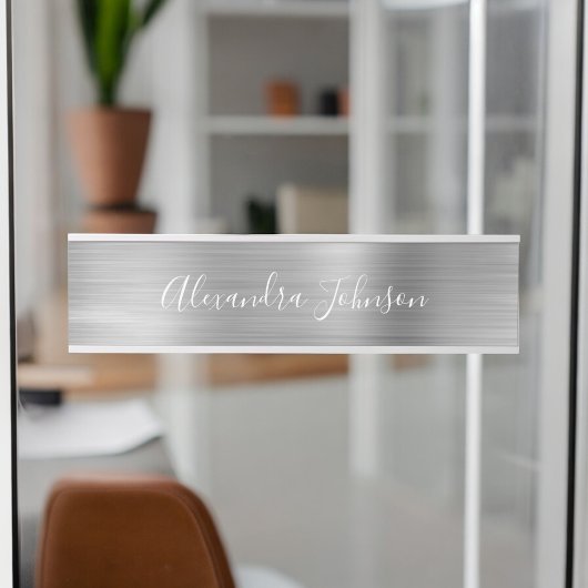 Moderner Luxus Silberner Geschäftsweg Moderner Türschild