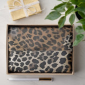 Moderner Luxus Weißer Leopard Elegante Collection Seidenpapier (Geschenk)