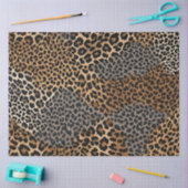 Moderner Luxus Weißer Leopard Elegante Collection Seidenpapier (Basteln)