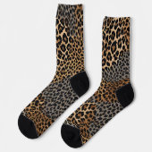 Moderner Luxus Weißer Leopard Elegante Collection Socken (Linkes Detail)