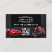 Moderner Luxusautohändler | MINIMALISTISCH Visitenkarte (Rückseite)