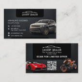 Moderner Luxusautohändler | MINIMALISTISCH Visitenkarte (Vorne/Hinten)