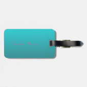 Moderner Mädchenchic, Streifen, Katze Gepäckanhänger (Rückseite horizontal)