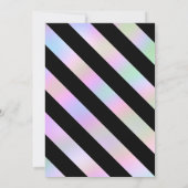 Moderner mädchenholografischer 16 . Geburtstag-Geb Einladung (Rückseite)