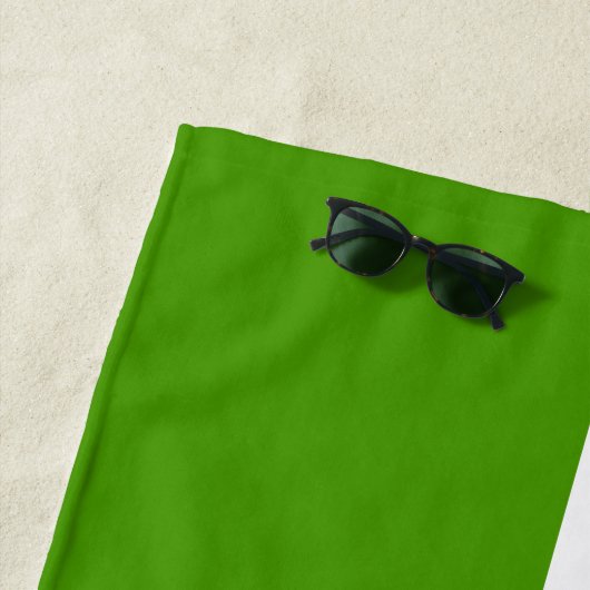 Moderner Magenta Rosa Weißer grüner Farbblock Strandtuch (Beispiel)