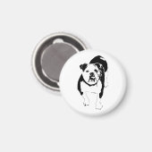 Moderner Magnet, Bulldog-Akzent Magnet (Vorderseite/Rückseite)