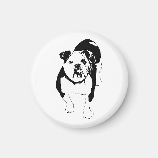 Moderner Magnet, Bulldog-Akzent Magnet (Vorne)