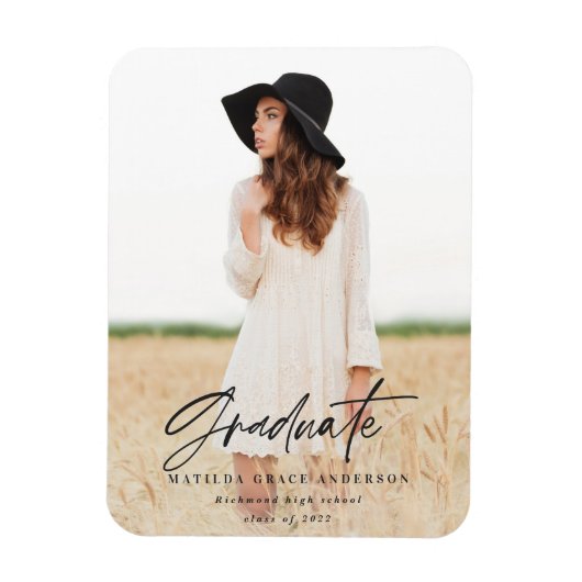 Moderner Magnet für die Schriftzeichen-Typografie (Vertikal)