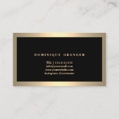 Moderner Make-upkünstler-u. Haar-Stylist-Salon Visitenkarte (Rückseite)