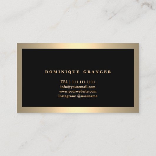 Moderner Make-upkünstler-u. Haar-Stylist-Salon Visitenkarte (Rückseite)