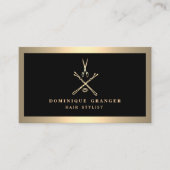 Moderner Make-upkünstler-u. Haar-Stylist-Salon Visitenkarte (Vorderseite)