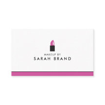 Moderner Makeup-Künstler mit Lipstick-Logo