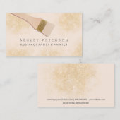 Moderner Malpinsel Foto Glitzer Staub Visitenkarte (Vorne/Hinten)