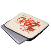 Moderner Mandala Dragon 2024 Chinesisches Neujahr Laptopschutzhülle (Vorne Knopf)