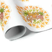 Moderner Mandala Foliage Erntedank Geschenkpapier (Rolleneckpunkt)