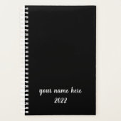 Moderner Männerplaner in Schwarz Planer (Vorderseite)