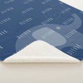 Moderner Marine-Elefant-personalisierter Sherpadecke (3/4)