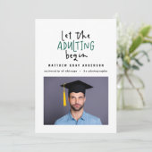 Moderner Marker Pen Eadulter Foto Abschluss Ankündigung (Stehend Vorderseite)