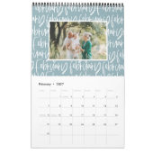 Moderner Marker Stift Foto Drehbuch Regenbogenkale Kalender (Feb 2027)