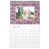 Moderner Marker Stift Foto Drehbuch Regenbogenkale Kalender (Jan 2027)