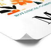 Moderner Markt Blume Montreal Blume botanisch Poster (Ecke)