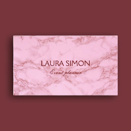 Moderner Marmor aus beruflicher Rose Visitenkarte