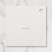 Moderner Marmor dank echter Goldfolie Geschenkanhänger (Rückseite)