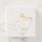 Moderner Marmor dank echter Goldfolie Geschenkanhänger (Mit Box)