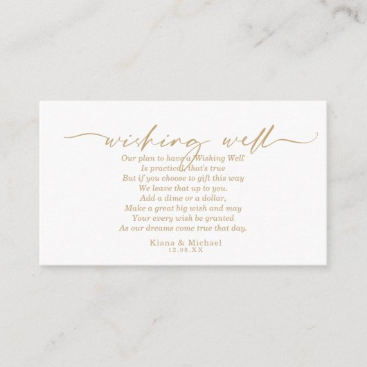 Moderner Marmor-Glitzer, der gut V1 Gold-ID816 wün Begleitkarte (Vorderseite)